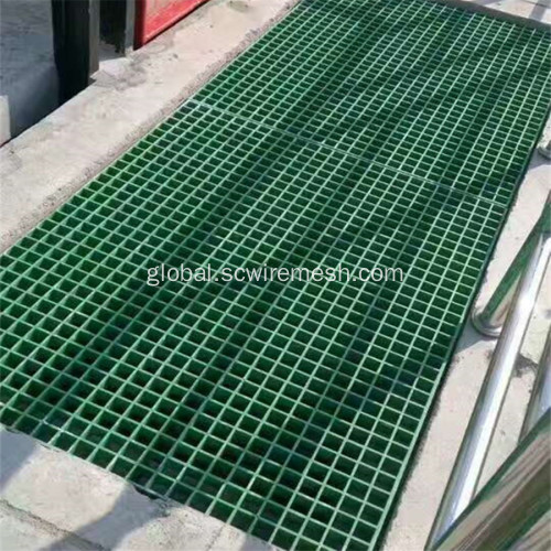 Fiberglass Grating FRP Fiberglass Floor Grating Panel Stair Treads Price Supplier